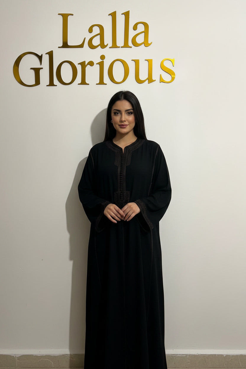 Caftan noir Allure