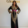 Caftan broderie Rebati noir