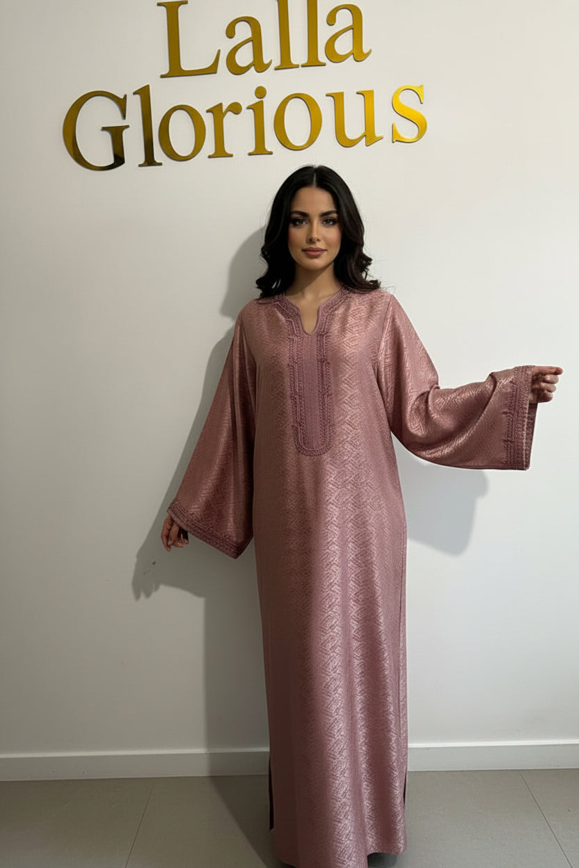 Caftan rose chaud Saphir