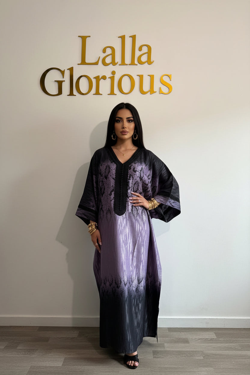Gandoura violette Léora