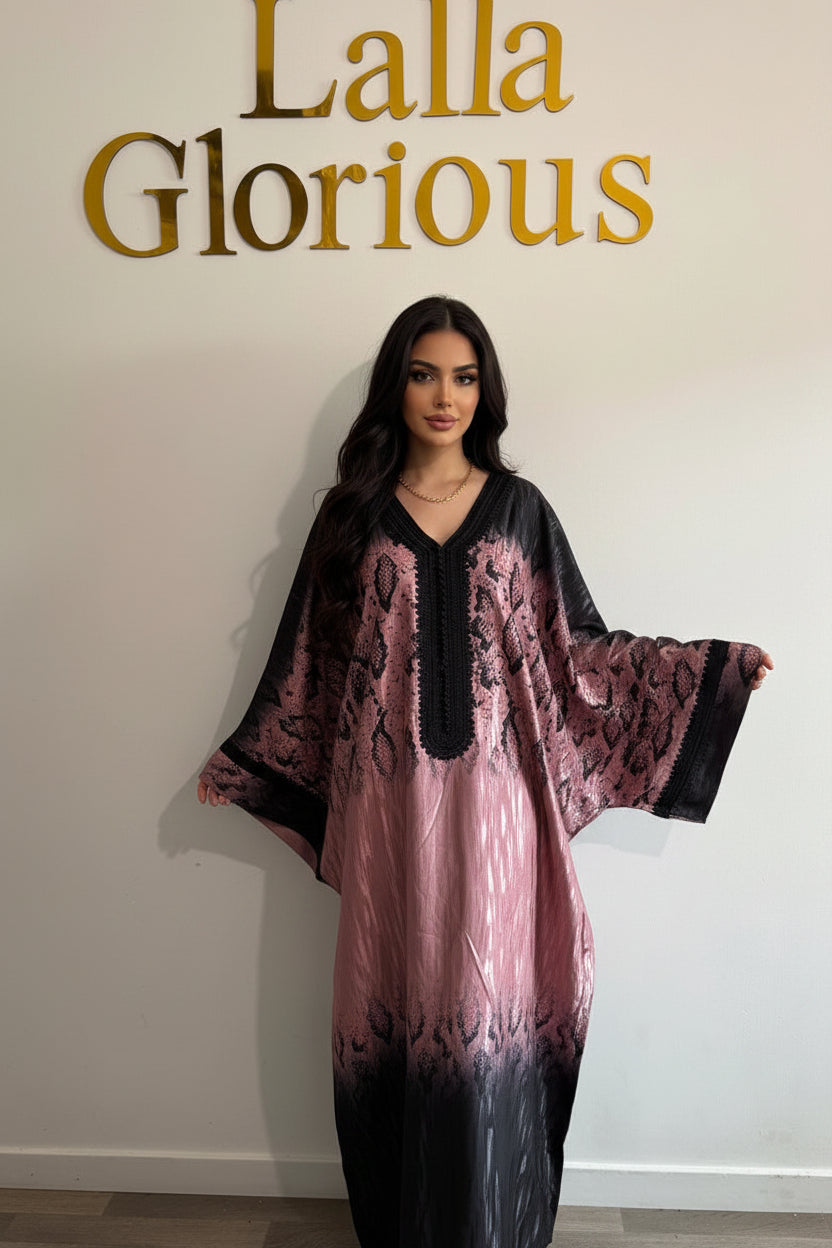 Gandoura rose chaud Léora