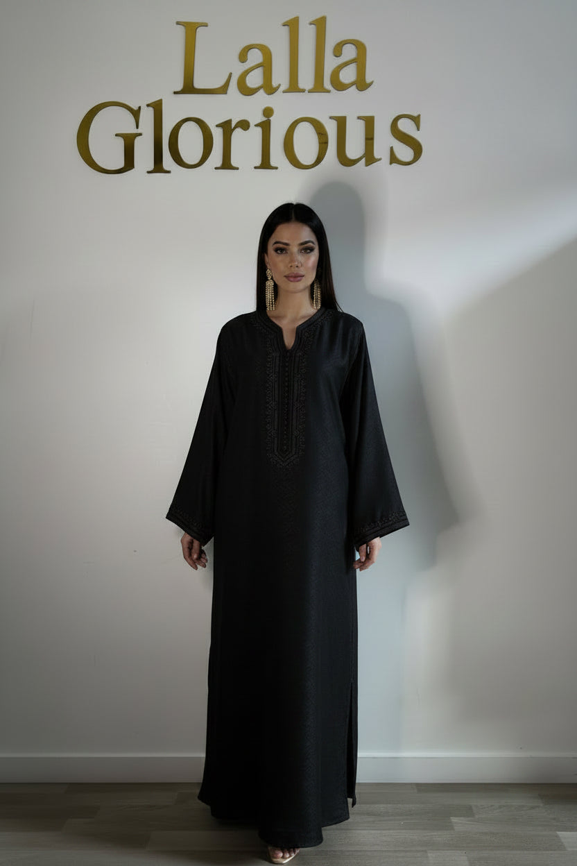 Caftan noir Saphir