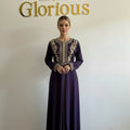 Caftan violet Tajj
